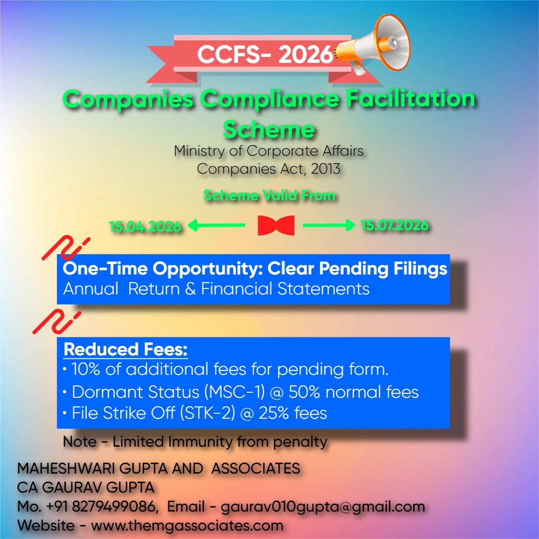 Companies Compliance Facilitation Scheme, 2026